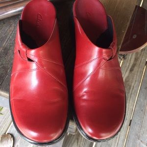 Clark Genuine Leather Mule Slide